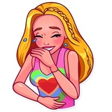 Pink Doll sticker pack