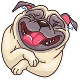 Pug Power sticker pack