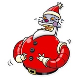 Robo Santa sticker pack