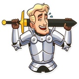 Romantic Knight sticker pack