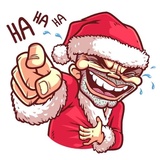 Very Bad Santa sticker pack