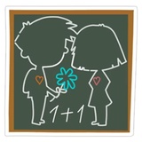 Young Love at School sticker pack