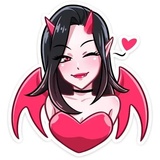 Demons emojis sticker pack