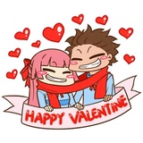 AOL - Valentine sticker pack