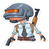 PUBG items sticker pack