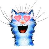 Rinas Blue Cats sticker pack