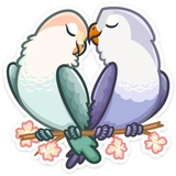 VK Love Birds sticker pack