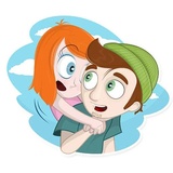 Young Love German sticker pack