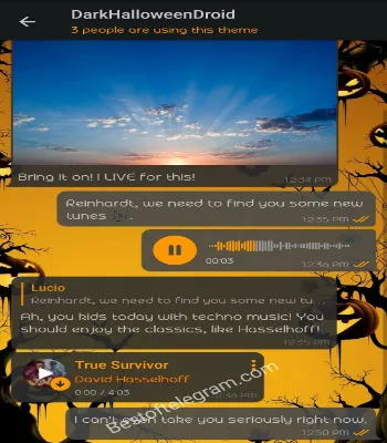 Dark Halloween Droid preview