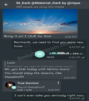 Material Dark preview